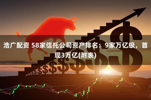 浩广配资 58家信托公司资产排名：9家万亿级，首现3万亿(附表)